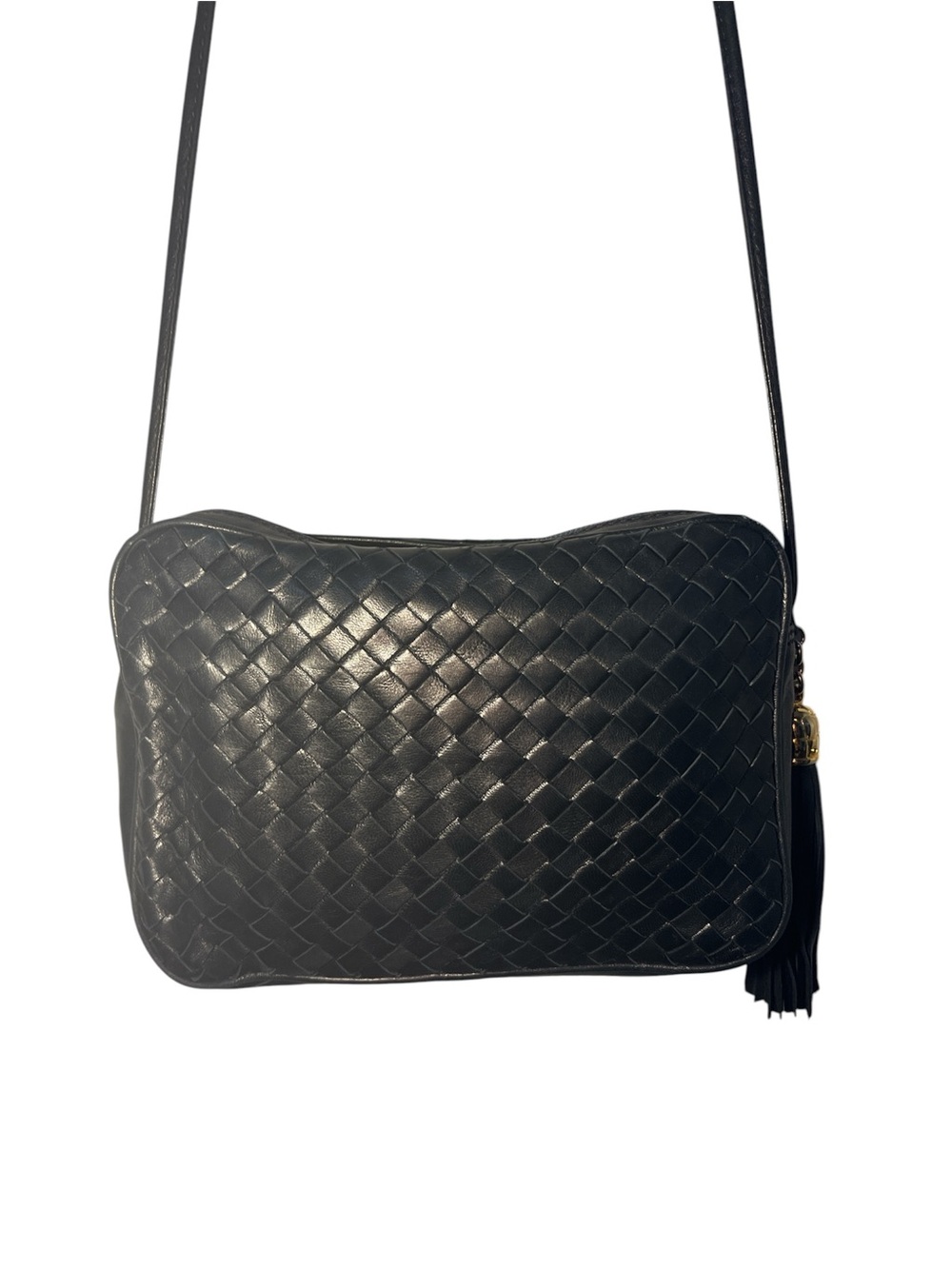 Vintage COSCI (Gucci Group) Woven Leather Crossbody Bag - Picture 5 of 12
